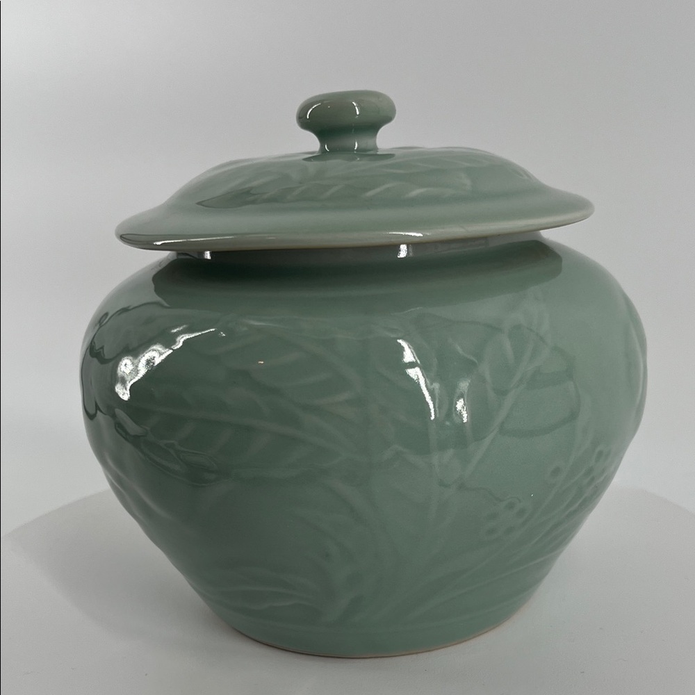 Rare Vintage Chinese Porcelain Celadon Green Ginger Vase in Mint‎ Condition - Picture 3 of 11